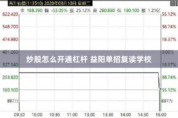 炒股怎么开通杠杆 益阳单招复读学校